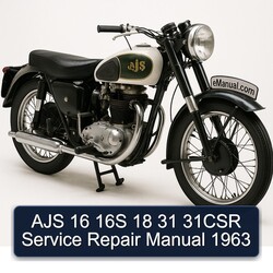 1963 Ajs 16 16S 18 31 31CSR Service Repair Workshop Manual PDF
