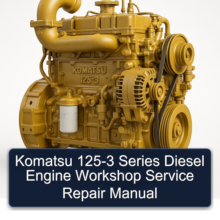 Komatsu 125 3 Series Diesel Engine Service Repair Workshop Manual PDF