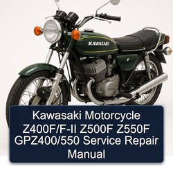 Kawasaki GPZ Series Motorcycle Z400f/f-ii Z500F Z550F Gpz400/550 Service Repair Workshop Manual PDF