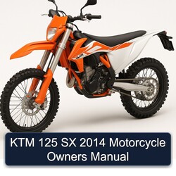 2014 KTM 125 SX Motorcycle Owners Owner's Manual PDF