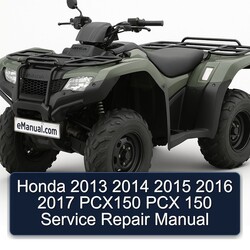 2013-2017 Honda PCX150 PCX 150 Service Repair Workshop Manual PDF