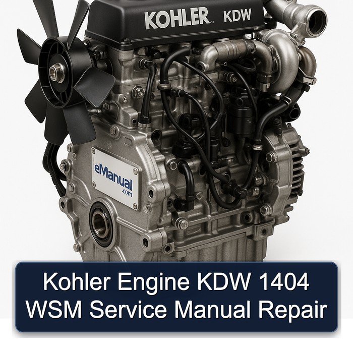 Kohler KDW Models Engine 1404 WSM Service Repair Workshop Manual PDF