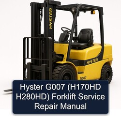 Hyster G007 (h170hd H280hd) Forklift Service Repair Workshop Manual PDF