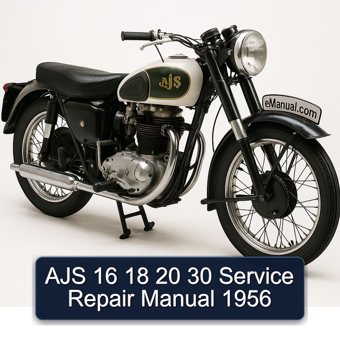 1956 Ajs 16 Service Repair Workshop Manual PDF