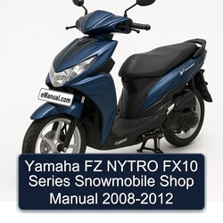 2008-2012 Yamaha FZ Nytro FX10 Series Snowmobile Shop Service Repair Workshop Manual PDF