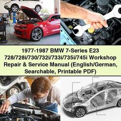 1977-1987 BMW 1 Series 7-series E23 728/728i/730/732i/733i/735i/745i (english/german Searchable ) Service Repair Workshop Manual PDF