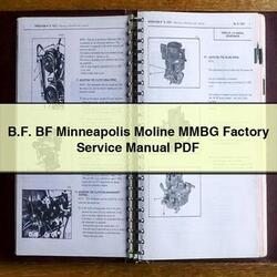 B.f. BF Minneapolis Moline Mmbg B.F Service Repair Workshop Manual PDF