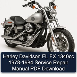 1978-1984 Harley Davidson Servi Car FL FX 1340CC Service Repair Workshop Manual PDF