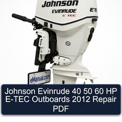 2012 Johnson Evinrude 40 50 60 HP E-TEC Outboards Service Repair Workshop Manual PDF