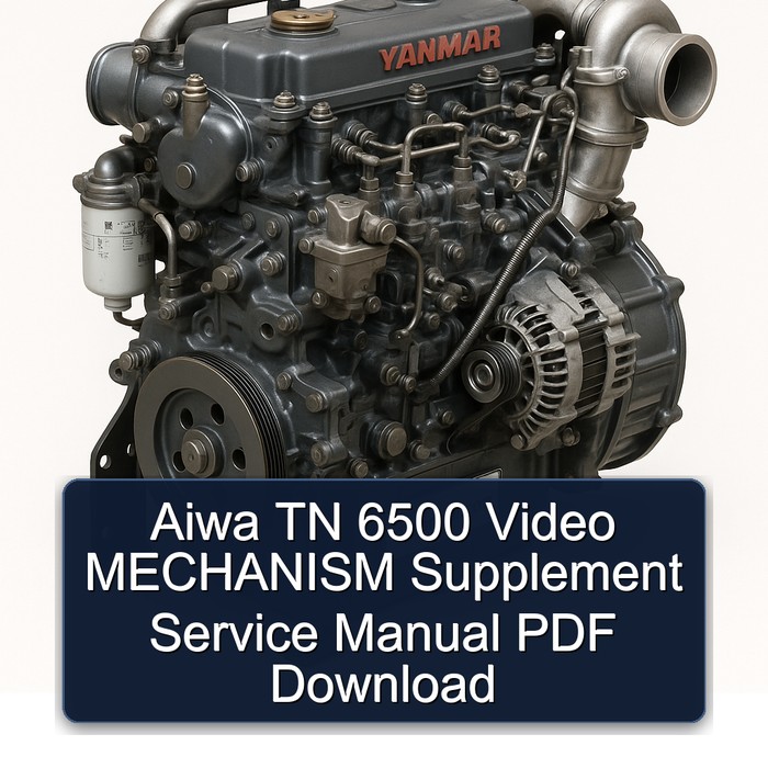 Yanmar 3 TN 4 Series Aiwa 6500 Video Mechanism Supplement Service Repair Workshop Manual PDF