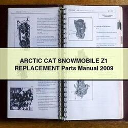 2009 Arctic CAT Snowmobile Z1 Replacement Parts Catalog PDF