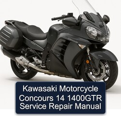 Kawasaki Concours Models Motorcycle 14 1400GTR Service Repair Workshop Manual PDF