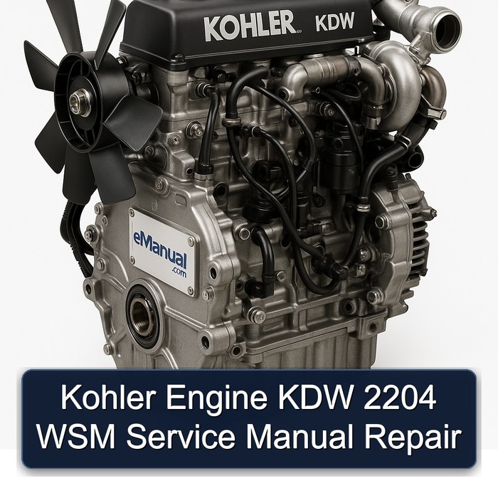 Kohler KDW Models Engine 2204 WSM Service Repair Workshop Manual PDF