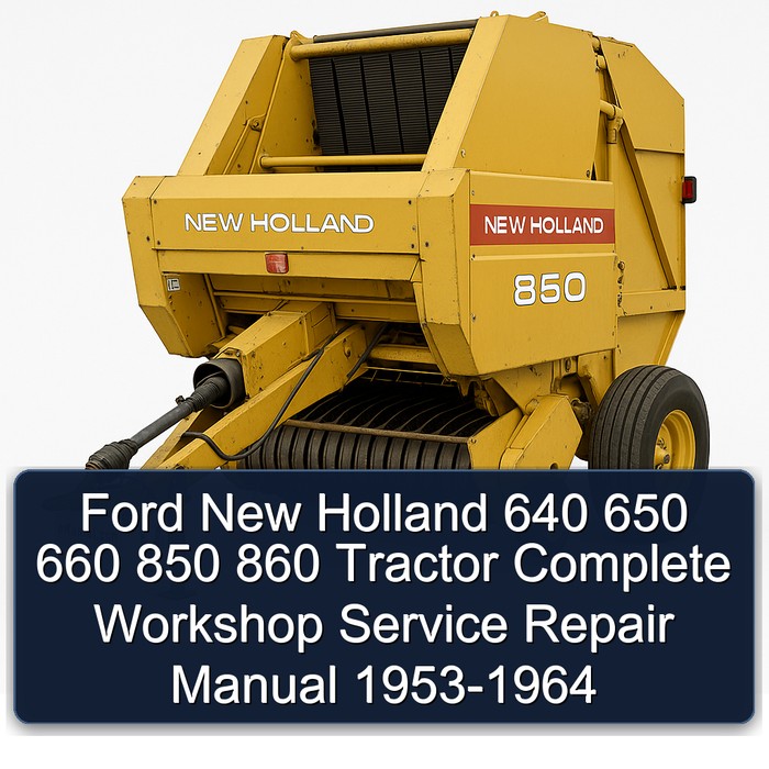 1953-1964 Ford New Holland 640 650 660 850 860 Tractor Service Repair Workshop Manual PDF