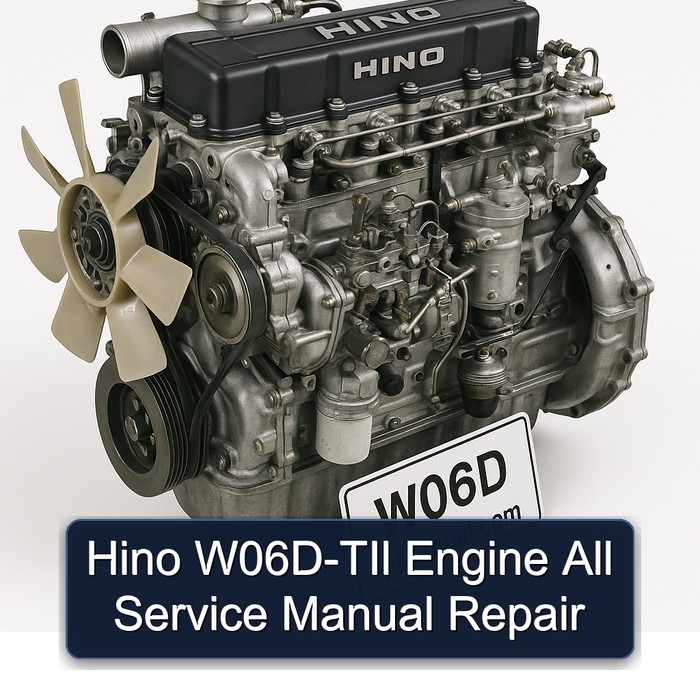 Hino W06D Til Engine All Service Repair Workshop Manual PDF