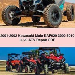 2001-2002 Kawasaki Mule KAF620 3000 3010 3020 ATV Service Repair Workshop Manual PDF