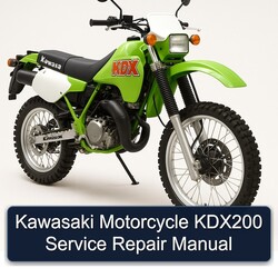 Kawasaki KDX Models Motorcycle KDX200 Service Repair Workshop Manual PDF