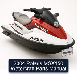 2004 Polaris MSX150 Watercraft Parts Catalog PDF