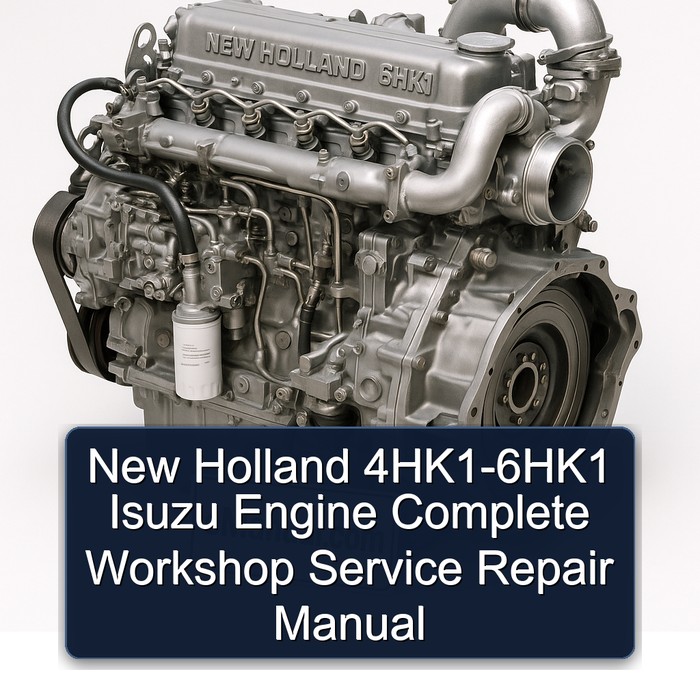 New Holland 4HK1-6HK1 Isuzu Engine Service Repair Workshop Manual PDF