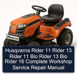 Husqvarna Rider 11 13 Bio 16 Service Repair Workshop Manual PDF