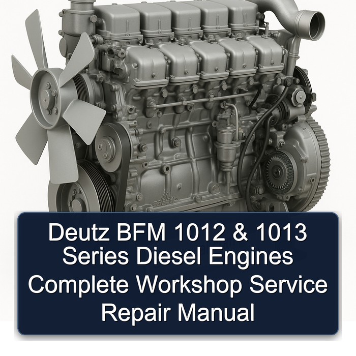 Deutz 1012 BFM 1013 Series Diesel Engines Service Repair Workshop Manual PDF