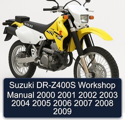 2000-2009 Suzuki DR Series DR-Z400S Service Repair Workshop Manual PDF