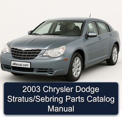 2003 Chrysler Sebring Dodge Stratus/ Parts Catalog PDF