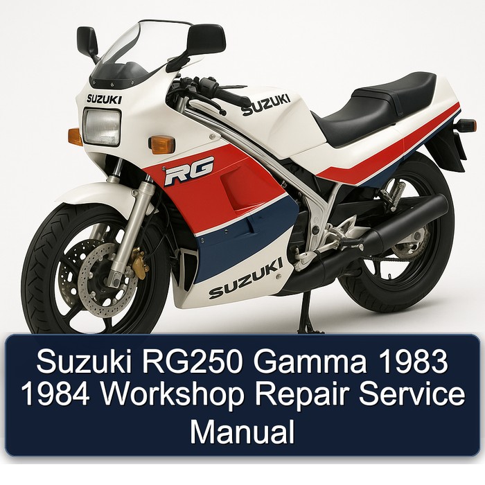 1983-1984 Suzuki RG Series RG250 Gamma Service Repair Workshop Manual PDF