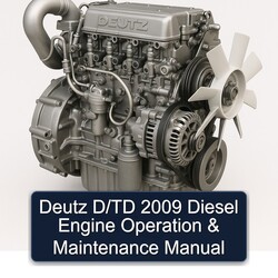 2009 Deutz TD Series D/td Diesel Engine Operation Service Repair Workshop Manual PDF