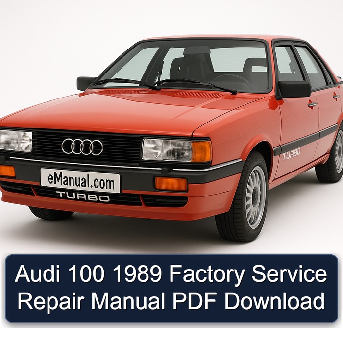 1989 Audi 100 Service Repair Workshop Manual PDF