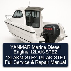 Yanmar Marine Diesel Engine 12LAK-STE2 12lakm-ste2 16LAK-STE1 Service Repair Workshop Manual PDF