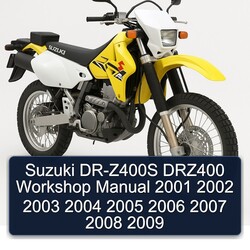 2001-2009 Suzuki DR Series DR-Z400S DRZ400 Service Repair Workshop Manual PDF