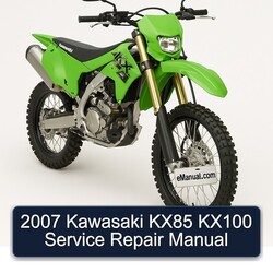 2007 Kawasaki KX Series KX85 KX100 Service Repair Workshop Manual PDF