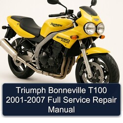 2001-2007 Triumph Bonneville T100 Service Repair Workshop Manual PDF