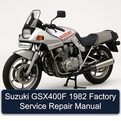 1982 Suzuki GSX Series GSX400F Service Repair Workshop Manual PDF