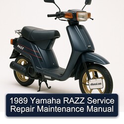 1989 Yamaha Razz Service Repair Workshop Manual PDF