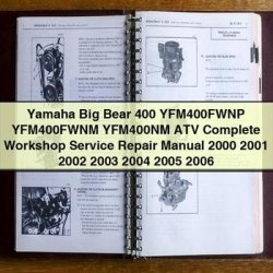 2000-2006 Yamaha Big Bear 400 YFM400FWNP YFM400FWNM YFM400NM ATV Service Repair Workshop Manual PDF
