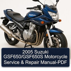 2005 Suzuki GSF650/GSF650S Motorcycle Service & Repair Manual-PDF 