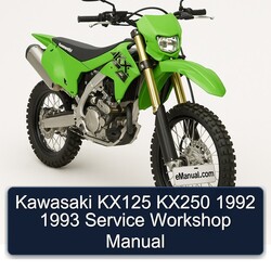 1992-1993 Kawasaki KX Series KX125 KX250 Service Repair Workshop Manual PDF