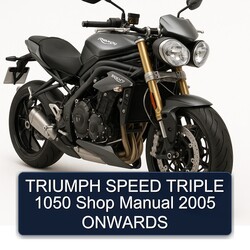 2005 Triumph Speed Triple 1050 Shop Onwards Service Repair Workshop Manual PDF