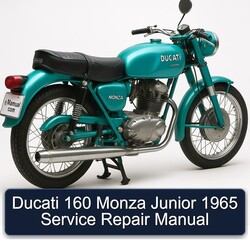 1965 Ducati Monza 160 Junior Service Repair Workshop Manual PDF