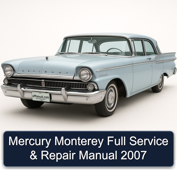 2007 Mercury Monterey Service Repair Workshop Manual PDF