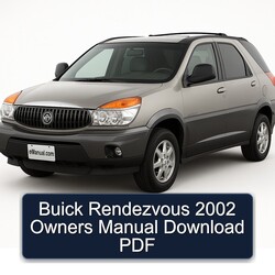 2002 Buick Rendezvous Owners Owner's Manual PDF
