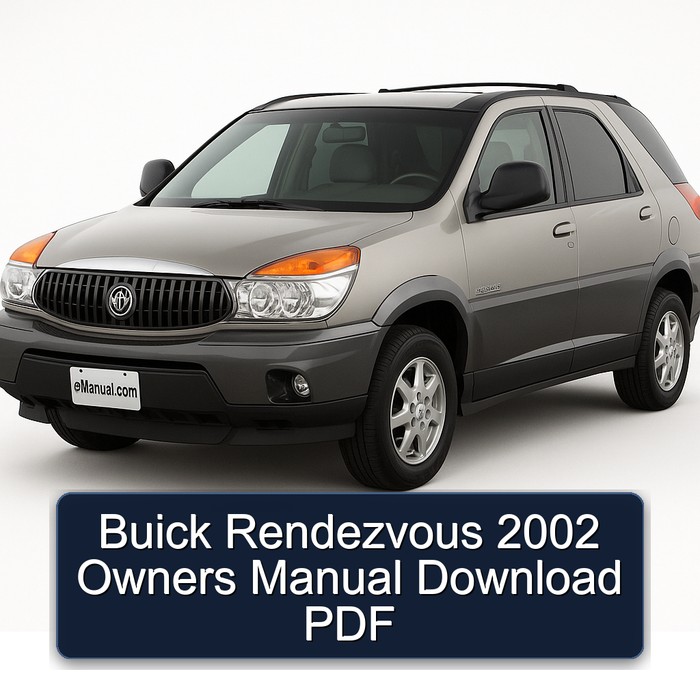 2002 Buick Rendezvous Owners Owner's Manual PDF