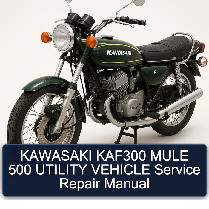 Kawasaki F Models KAF300 Mule 500 Utility Vehicle Service Repair Workshop Manual PDF