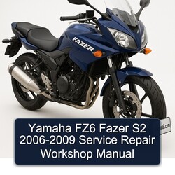 2006-2009 Yamaha Fazer FZ6 S2 Service Repair Workshop Manual PDF