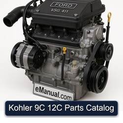 Ford VSG 411 Kohler 9C 12C Parts Catalog PDF
