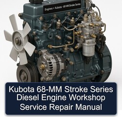 Kubota 68-MM Stroke Series Diesel Engine Service Repair Workshop Manual PDF