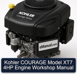 Kohler Courage Series Model XT7 4HP Engine Service Repair Workshop Manual PDF