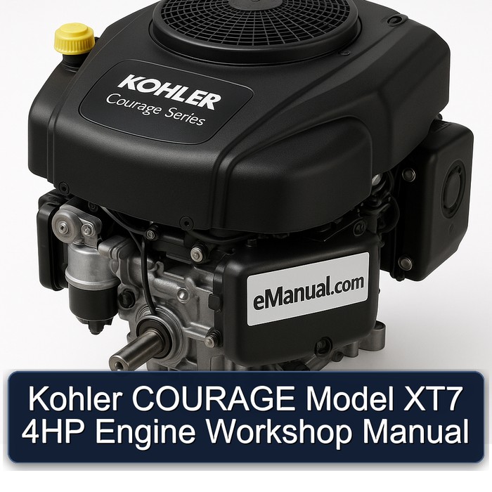 Kohler Courage Series Model XT7 4HP Engine Service Repair Workshop Manual PDF